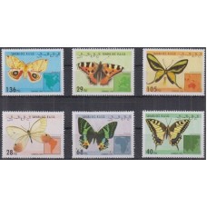 MARIPOSAS SAHARA OCCIDENTAL SERIE COMPLETA DE ESTAMPILLAS NUEVAS MINT